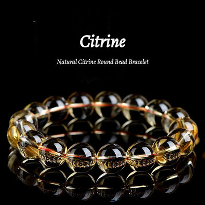 Golden Sun Citrine Mala - Wealth Manifestation Beads for Success