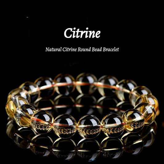 Golden Sun Citrine Mala - Wealth Manifestation Beads for Success
