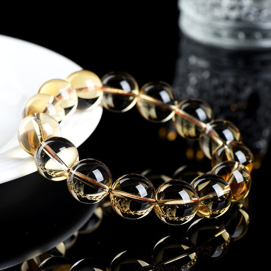 Golden Sun Citrine Mala - Wealth Manifestation Beads for Success
