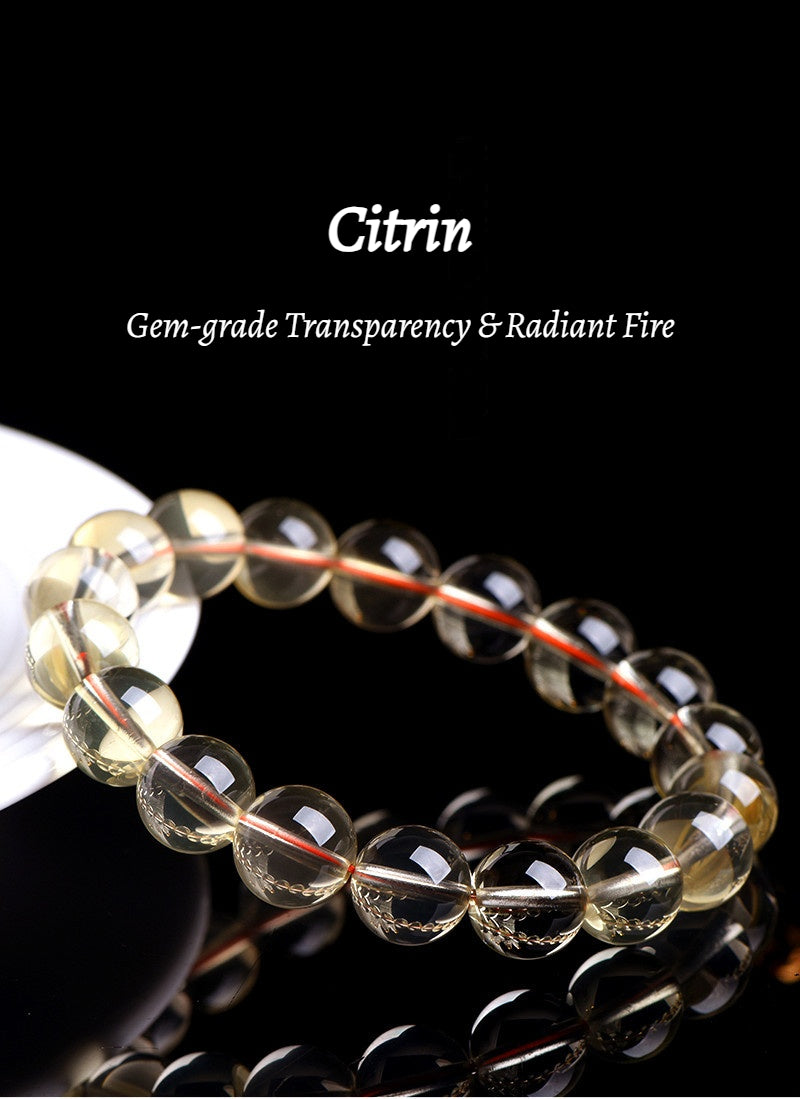 Golden Sun Citrine Mala - Wealth Manifestation Beads for Success