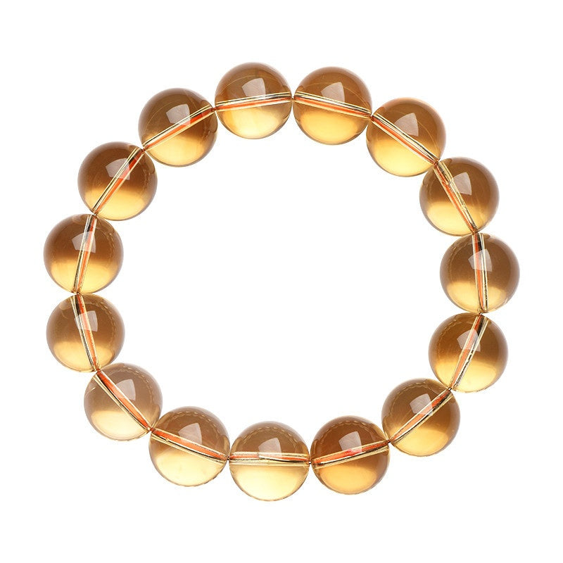 Golden Sun Citrine Mala - Wealth Manifestation Beads for Success