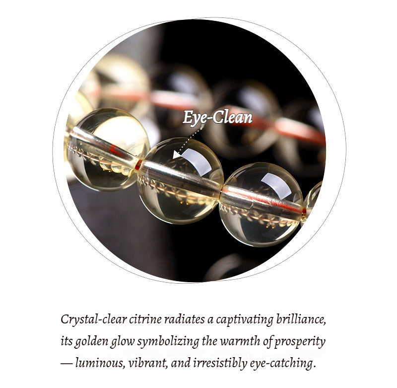 Golden Sun Citrine Mala - Wealth Manifestation Beads for Success