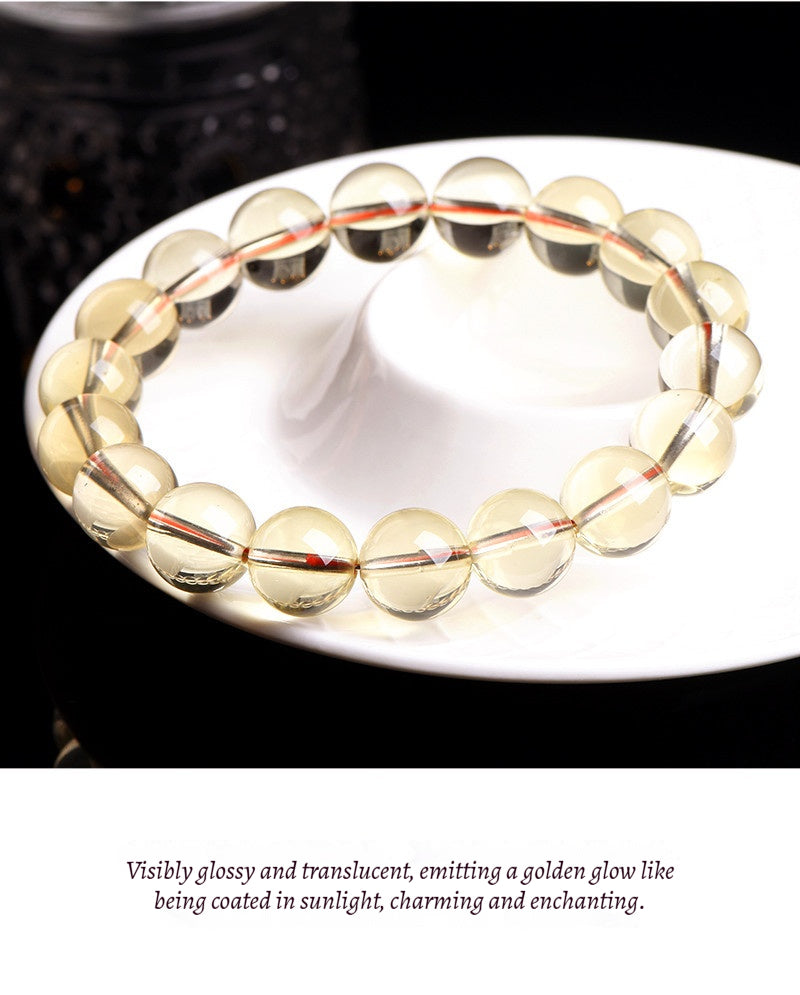 Golden Sun Citrine Mala - Wealth Manifestation Beads for Success