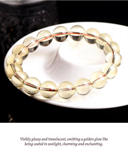Golden Sun Citrine Mala - Wealth Manifestation Beads for Success