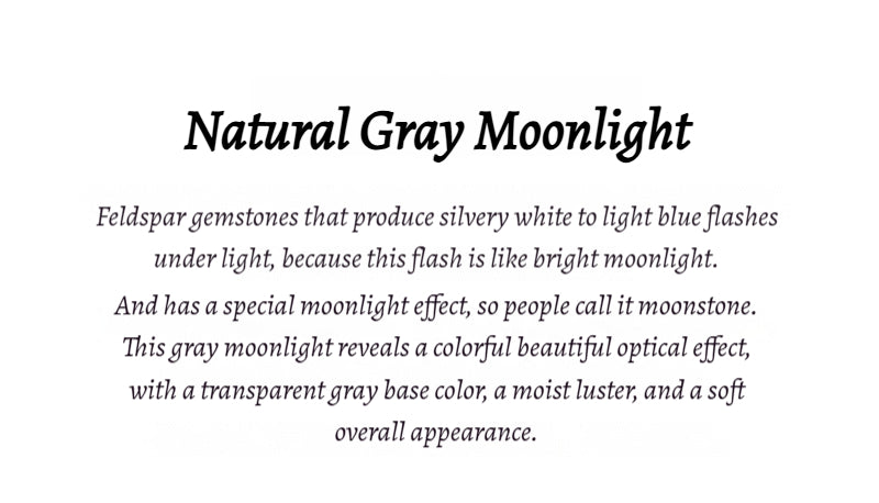 7A Quality Natural Gray Moonstone Bead Bracelet | Shimmering Adularescence | Spiritual Healing & Intuition