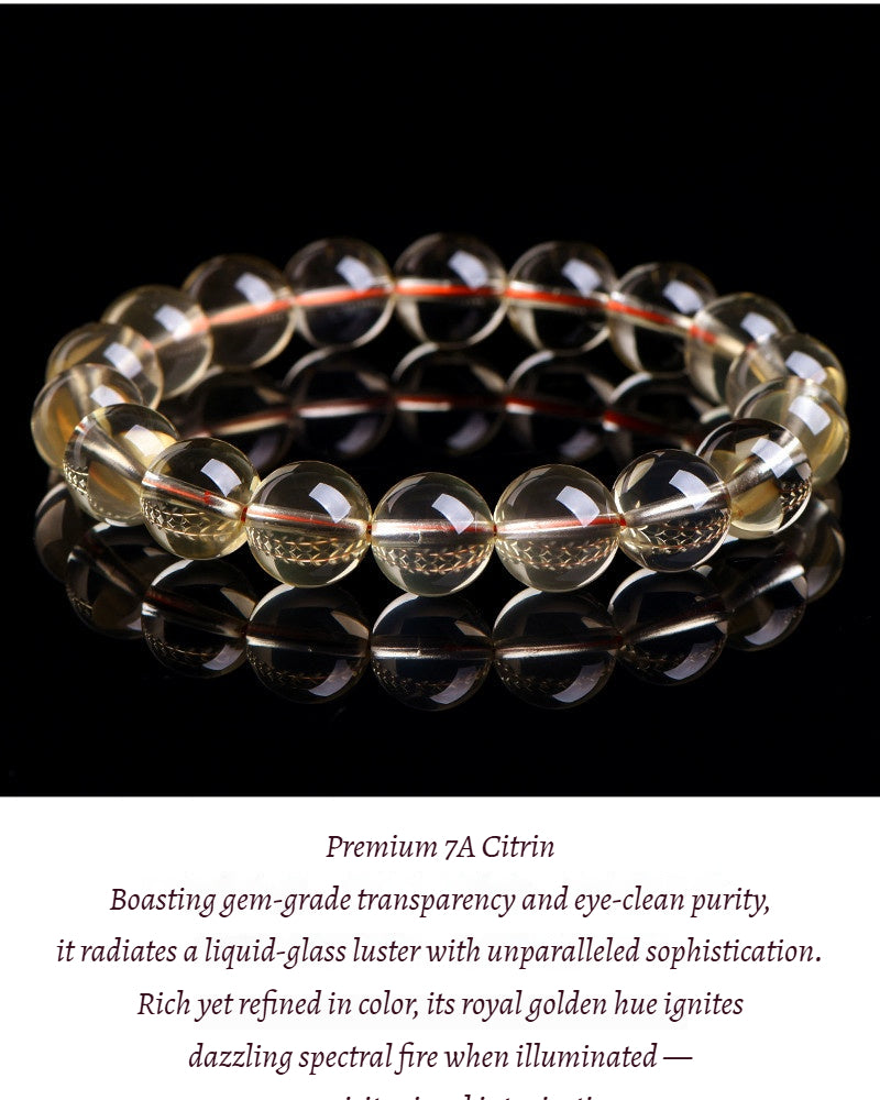 Golden Sun Citrine Mala - Wealth Manifestation Beads for Success