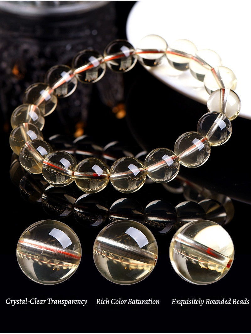 Golden Sun Citrine Mala - Wealth Manifestation Beads for Success