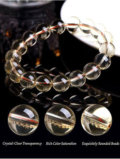 Golden Sun Citrine Mala - Wealth Manifestation Beads for Success