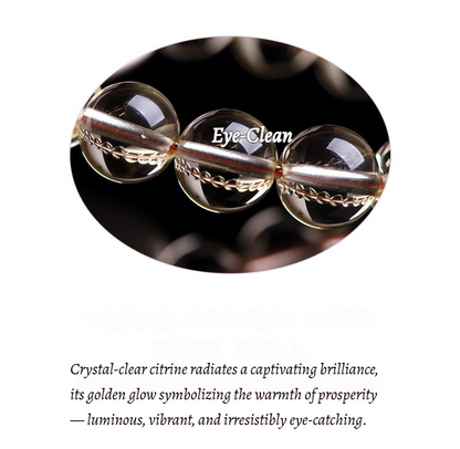 Golden Sun Citrine Mala - Wealth Manifestation Beads for Success